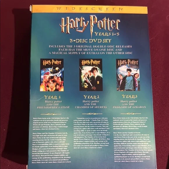 Harry Potter 3-Disc DVD Set (Tawain) WIDESCREEN - Picture 2 of 16